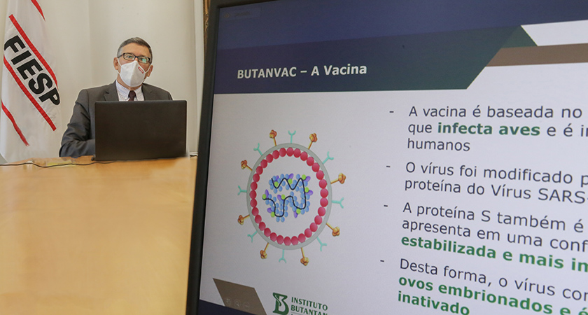 Na Fiesp, por videoconferência, cientistas debatem dificuldades e progresso das pesquisas relativas à Versamune, Butanvac e vacina a múltiplos alvos