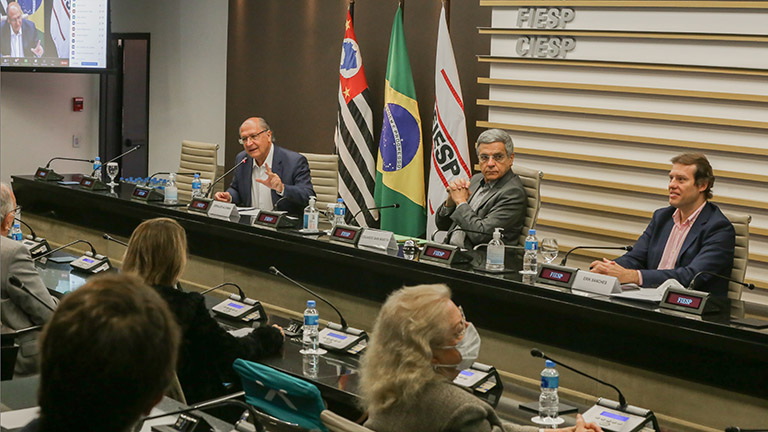 Ex-governador de São Paulo foi o convidado da reunião híbrida do Conselho Superior de Meio Ambiente da Fiesp
