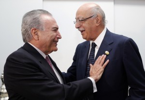 Temer, à esquerda, e Jatene: liderança que independe de cargos públicos. Foto: Ayrton Vignola/Fiesp Temer, à esquerda, e Jatene: liderança que independe de cargos públicos. Foto: Ayrton Vignola/Fiesp