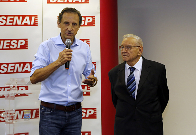Skaf, à esquerda, e Silva: a melhor infraestrutura possível. Foto: Ayrton Vignola/Fiesp Skaf, à esquerda, e Silva: a melhor infraestrutura possível. Foto: Ayrton Vignola/Fiesp