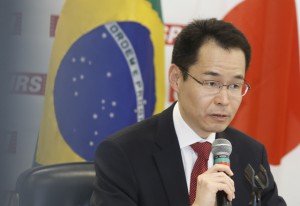 Tomoya Sato, diretor da Divisão de Cooperação Financeira do Ministério da Economia do Japão. Foto: Everton Amaro/FIESP Imagem relacionada a matéria - Id: 1555987536