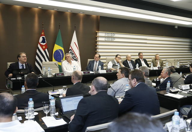 A reunião do Cosec na Fiesp nesta segunda-feira (10/03): fragilidade exagerada. Foto: Tâmna Waqued/Fiesp A reunião do Cosec na Fiesp nesta segunda-feira (10/03): fragilidade exagerada. Foto: Tâmna Waqued/Fiesp