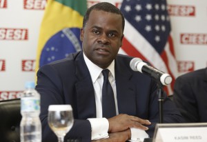 Prefeito da cidade de Atlanta, Kasim Reed, na Fiesp. Foto: Everton Amaro/FIESP Imagem relacionada a matéria - Id: 1555987098