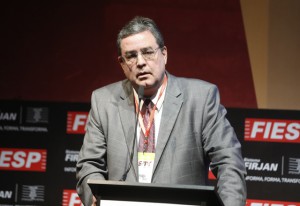Fernando Fonseca, diretor da Antaq: transporte marítimo responde por 98% das exportações brasileiras. Foto: Everton Amaro/Fiesp Imagem relacionada a matéria - Id: 1553348765