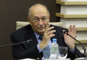 Ives Gandra da Silva Martins, na reunião do Consea: “Vivemos sob um sistema ineficaz”. Foto: Helcio Nagamine/Fiesp Imagem relacionada a matéria - Id: 1553511763