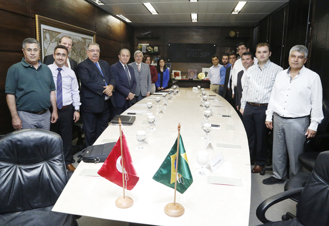 Representantes da Fiesp com a delegação turca. Foto: Beto Moussalli/Fiesp Imagem relacionada a matéria - Id: 1555923213