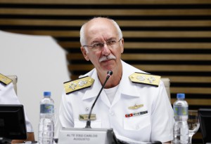 chefe do Estado-Maior da Armada, Almirante-de-Esquadra Carlos Augusto de Sousa. Foto: Tâmna Waqued/Fiesp Imagem relacionada a matéria - Id: 1550599849