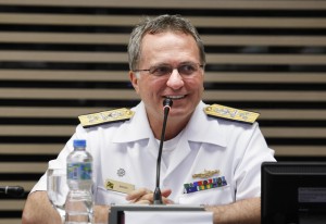 Vice-almirante Anatalício Risden Junior: “Sem patamar orçamentário, dificilmente conseguimos prosseguir em grandes projetos” Foto: Tâmna Waqued/Fiesp Imagem relacionada a matéria - Id: 1550599849