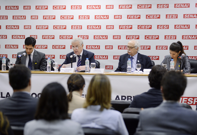 Ministro Sidney Sanches: Câmara de Arbitragem Fiesp/Ciesp já julgou 357 procedimentos, sendo 30 delas em 2014. Foto: Helcio Nagamine/Fiesp Imagem relacionada a matéria - Id: 1558511046