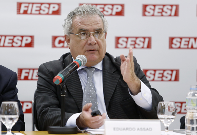 Eduardo Assad: “Nós temos que transformar o aquecimento global em desafio à inovação e em oportunidade de mercado”. Foto: Tâmna Waqued/Fiesp Imagem relacionada a matéria - Id: 1656806301