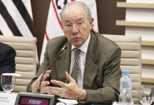 Rubens Barbosa: acordo comercial entre o Mercosul e a União Europeia pode ser benéfico para o setor agrícola brasileiro. Foto: Tâmna Waqued/Fiesp Imagem relacionada a matéria - Id: 1547977727