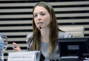 Economista Lorreine Messias: valor do estoque dos processos tributários em 2014, é de R$ 620 bilhões para 2014, o que corresponde a 12% do PIB nacional. Foto: Helcio Nagamine/Fiesp Imagem relacionada a matéria - Id: 1553261373