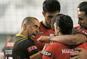 Equipe manteve a consistência e controlou o jogo nos momentos importantes. Foto: Lucas Dantas/Sesi-SP Divulgação (Arquivo) Imagem relacionada a matéria - Id: 1548223547