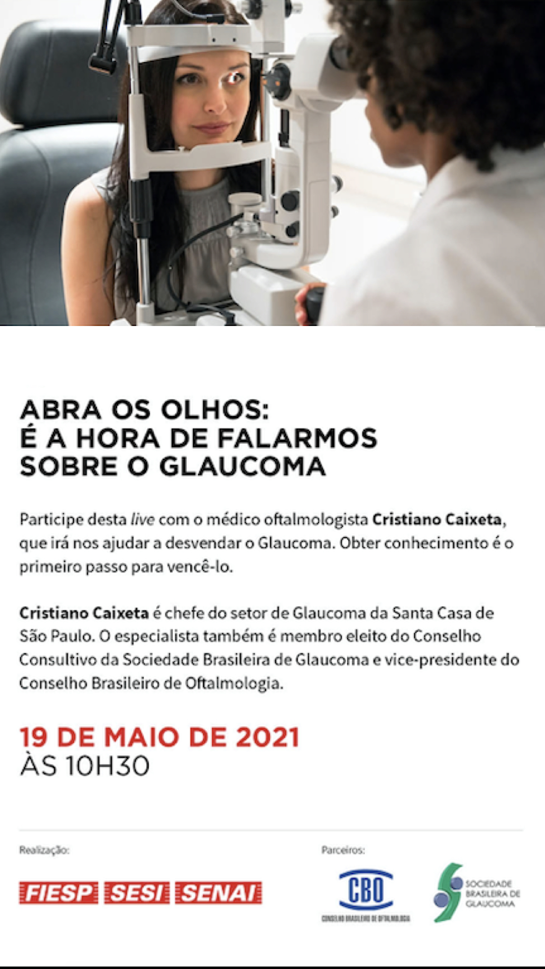 Abra Os Olhos É A Hora De Falarmos Sobre O Glaucoma Fiesp